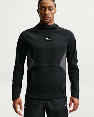 NIKE Trail ナイキ トレイル ロングスリーブ　フード　 ランニング　M Nike Pro Men's Dri-FIT Mid-Layer Training Top. Nike.com